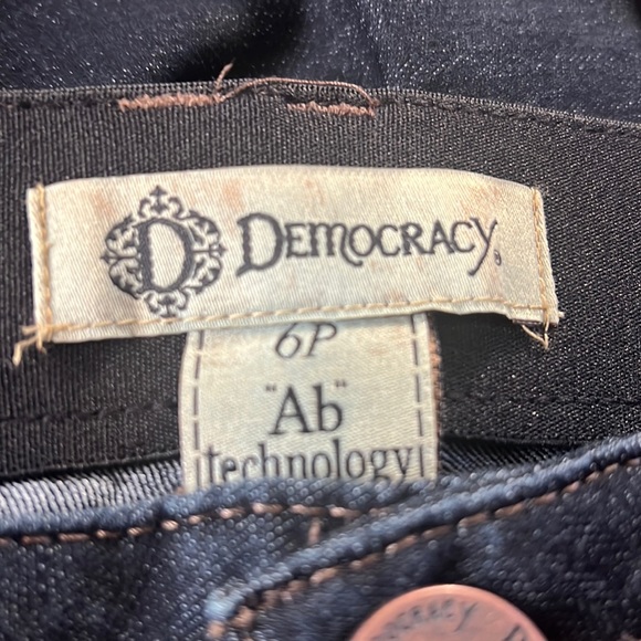 #244 ☑️ Democracy Ab Solutions Itty Bitty Boot Indigo Denim Jeans - Picture 10 of 16